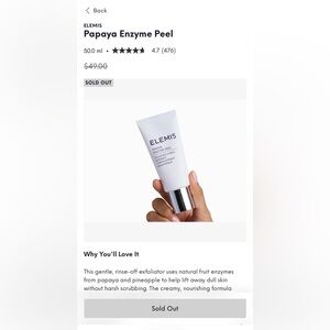 ELEMIS Papaya Enzyme Peel - White and Silver